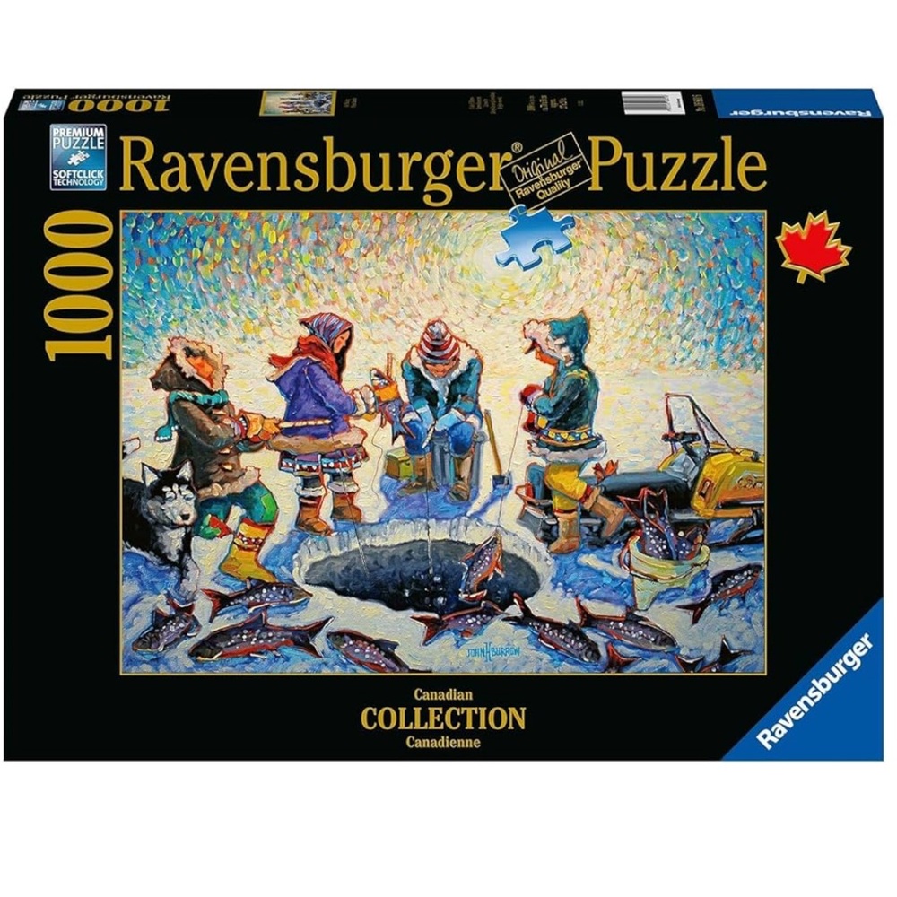 Ravensburger Canadian Collection Ice Fishing 1000 Piece Jigsaw Puzzle